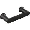 imageMoen Genta LX Matte Black Modern Wall Mount Pivoting Toilet Paper Holder Modern Roll Storage for Bathroom BH3808BL