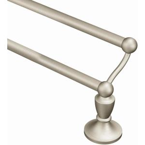 imageMoen DN8222BN Wembley 24Inch Double Towel Bar Brushed NickelBrushed Nickel