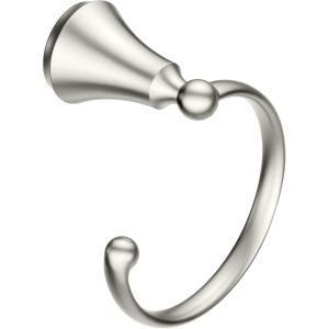 imageMoen YB5286CH Wynford Bathroom Hand Towel Ring ChromeBrushed Nickel