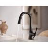 imageMoen Kurv Collection Chrome OneHandle Pulldown Bar Faucet with Power Clean Featuring Reflex 6126Matte Black