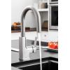 imageMoen S62308 STO OneHandle High Arc Pulldown Modern Bar Faucet with Power Clean ChromeMatte BlackChrome