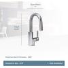imageMoen S62308 STO OneHandle High Arc Pulldown Modern Bar Faucet with Power Clean ChromeMatte BlackChrome