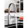 imageMoen S62308 STO OneHandle High Arc Pulldown Modern Bar Faucet with Power Clean ChromeMatte BlackChrome
