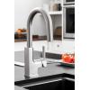 imageMoen S62308 STO OneHandle High Arc Pulldown Modern Bar Faucet with Power Clean ChromeMatte BlackChrome