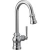 imageMoen S52003BL Paterson OneHandle Pulldown Bar Faucet with Power Clean Includes Interchangeable Handle Matte BlackChrome