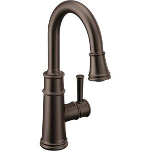 imageMoen 6260SRS Belfield OneHandle Pulldown Bar Faucet with Power Clean Featuring Reflex StainlessOil Rubbed Bronze