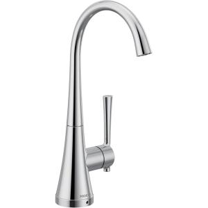 imageMoen Chrome Kurv OneHandle High Arc Single Mount Cold Water Beverage Faucet with Optional Filtration System S5560Chrome