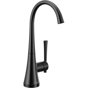 imageMoen Chrome Kurv OneHandle High Arc Single Mount Cold Water Beverage Faucet with Optional Filtration System S5560Matte Black