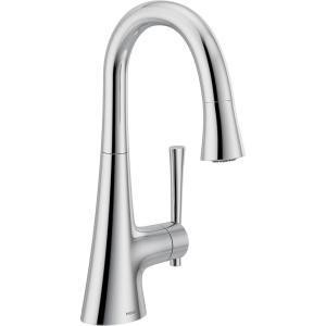 imageMoen Kurv Collection Chrome OneHandle Pulldown Bar Faucet with Power Clean Featuring Reflex 6126Chrome