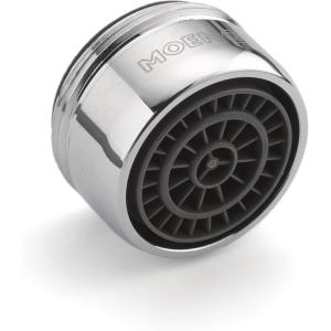 imageMoen 101010 Male Threaded 15GPM Replacement Aerator 1316 Threads Chrome
