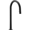 imageMoen Apphia Spot Resist Stainless Modern Handleless High Arc Pulldown Smart Kitchen Faucet Automatic HandsFree Kitchen Sink Faucet with Motion Control S70909EV2SRSMatte Black