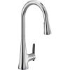imageMoen S7235EVC SinemaSmart Faucet Touchless Pull Down Sprayer Kitchen Faucet with Voice Control and Power Boost ChromeChrome